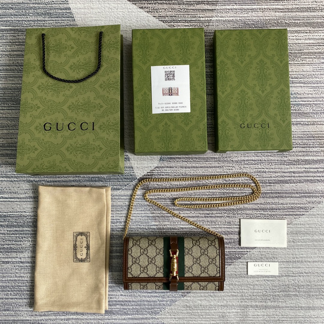 Gucci Jackie 1961 Chain Wallet 652681